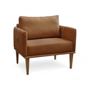 Ver mais imagens de Poltrona Milla Luxo 80 82 X 76 Cm Marrom Caramelo