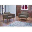 Ver imagem 7 de Poltrona Milla Luxo 80 82 X 76 Cm Marrom Cappuccino