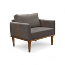 Ver imagem 2 de Poltrona Milla Luxo 80 82 X 76 Cm Marrom Cappuccino