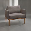 Ver imagem 6 de Poltrona Milla Luxo 80 82 X 76 Cm Marrom Cappuccino