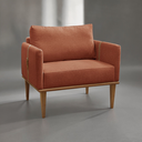 Ver imagem 6 de Poltrona Milla Luxo 80 82 X 76 Cm Laranja Terracota