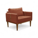 Ver imagem 2 de Poltrona Milla Luxo 80 82 X 76 Cm Laranja Terracota
