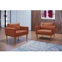 Ver imagem 7 de Poltrona Milla Luxo 80 82 X 76 Cm Laranja Terracota