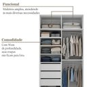 Ver imagem 6 de Guarda-Roupa Solteiro 2 Portas 100% MDF Marsala Branco