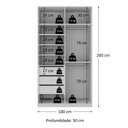 Ver imagem 3 de Guarda-roupa Solteiro 2 Portas 100% Mdf Marsala