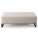 Ver imagem 6 de Puff Sala de Estar Bali W01 Base Ferro 120x50 Cm Linho Cru