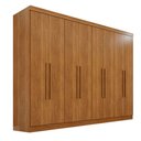 Ver imagem 3 de Guarda-roupa Casal Pinheiro 8 Portas 4 Gavetas Cinamomo - Pnr Móveis