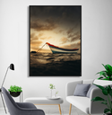 Ver imagem 1 de Quadro Decorativo de Azul e Branco no Mar