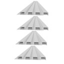 Ver imagem 5 de Painel Ripado de PVC 4 Barras de 2,70mX0,15cm Venda em (1,62m²) 