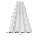 Ver imagem 4 de Painel Ripado de PVC 6 Barras de 2,70mX0,15cm Venda em (2,43m²) 