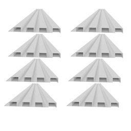 Painel Ripado de Pvc 8 Barras de 2,70m X 0,15cm Venda em (3,24m²) - 5