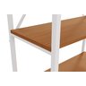 Li006-cnbr - Estante Alta 5 Prateleiras Canela/branco - 4