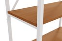 Ver imagem 4 de Li006-cnbr - Estante Alta 5 Prateleiras Canela/branco