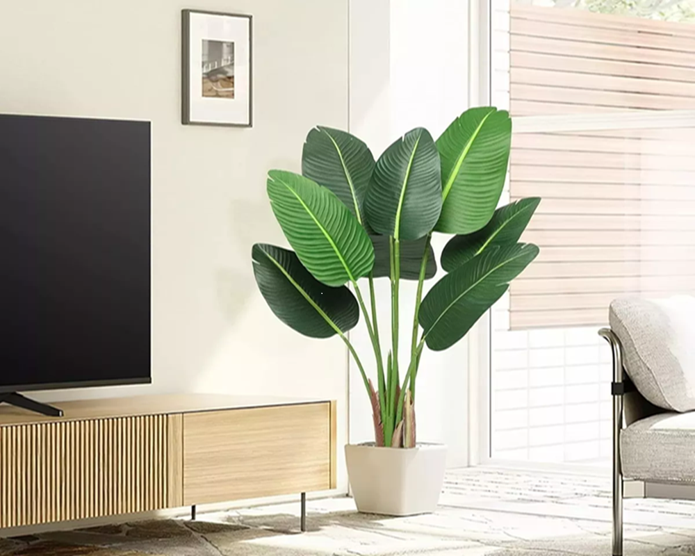 Bananeira Viajante Artificial Grande Planta 150cm