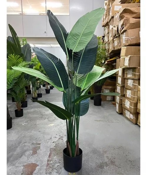 Bananeira Viajante Artificial Grande Planta 150cm - 2