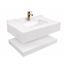 Ver imagem 1 de Bancada de Porcelanato para Banheiro com Cuba de Cerâmica