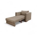 Ver imagem 6 de Poltrona Cama Hermes Luxo Moderno Bege