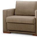 Ver imagem 5 de Poltrona Cama Hermes Luxo Moderno Bege