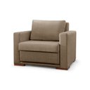 Ver imagem 3 de Poltrona Cama Hermes Luxo Moderno Bege