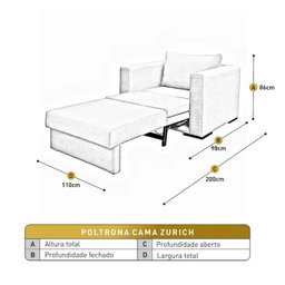 Poltrona Cama Hermes Luxo - 3