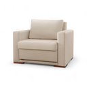 Ver imagem 3 de Poltrona Cama Moderno Veludo Premium Hermes 110cm Pés em Madeira Maciça