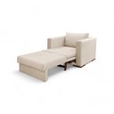 Ver imagem 6 de Poltrona Cama Moderno Veludo Premium Hermes 110cm Pés em Madeira Maciça