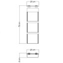 Ver imagem 4 de Organizador 3 Bolsos de Lona e Corda para Pendurar - Tramontina - Cinza com Bege 91751/034