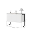 Ver imagem 4 de Buffet Elegante com 3 Portas Turim Branco Preto