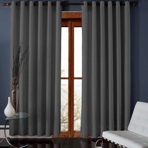 Cortina Madras 260x230 Cm Vestis Cinza