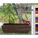 Ver imagem 2 de Vaso Planta 100x30 Jardineira Floreira Polietileno - MARROM CAFE 003