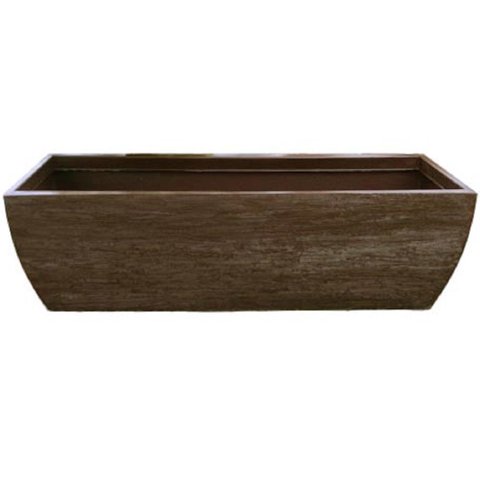 Vaso Planta 100x30 Jardineira Floreira Polietileno - MARROM CAFE 003