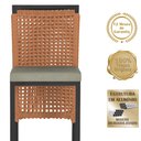 Ver imagem 3 de Mesa Bistrô e 4 Banquetas Roma Preta Corda Náutica Estofado 8 Trama Original