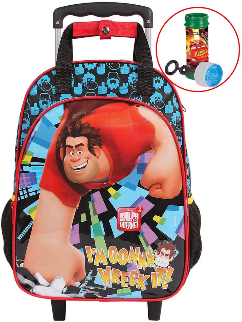 Mochila Masculina Infantil Rodinha Escolar Impermeável Grande Detona Halph Menino Resistente - Preto - 1