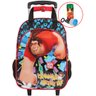 Mochila Masculina Infantil Rodinha Escolar Impermeável Grande Detona Halph Menino Resistente - Preto - 1