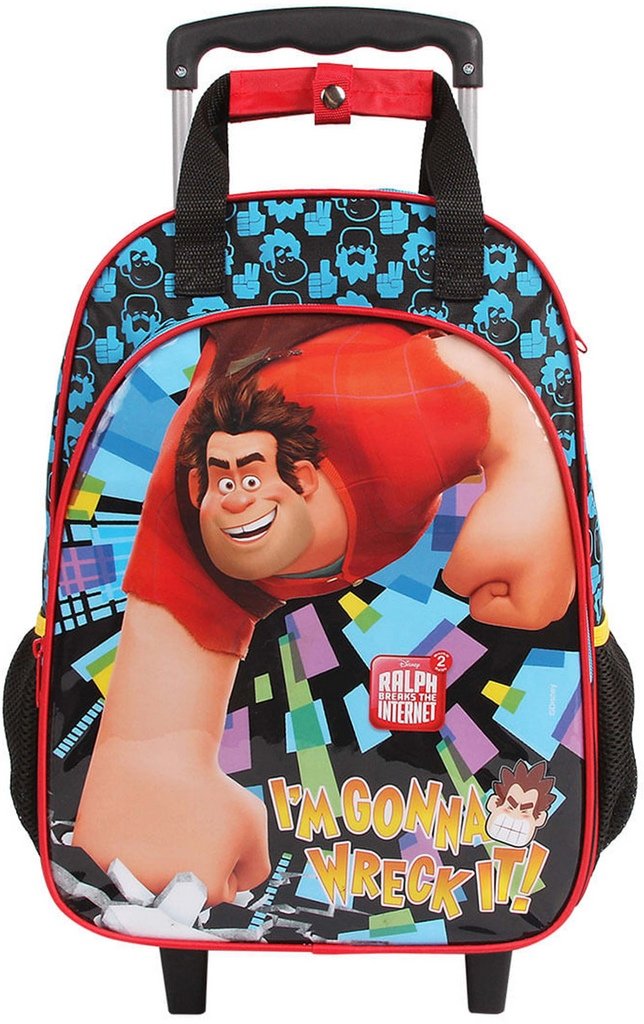 Mochila Masculina Infantil Rodinha Escolar Impermeável Grande Detona Halph Menino Resistente - Preto - 6