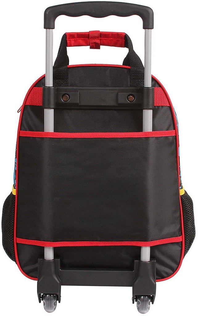 Mochila Masculina Infantil Rodinha Escolar Impermeável Grande Detona Halph Menino Resistente - Preto - 3