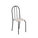 Ver imagem 5 de Conjunto de Mesa Tubular 70cm x 70cm Tampo em MDF com 4 Cadeiras Ane B Prata/Botanic Bege/Mart