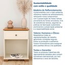 Ver imagem 7 de Mesa de Cabeceira 1 Gaveta e Nicho Ananda CabeCasa MadeiraOriginals Branco