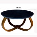 Ver imagem 3 de Mesa de Centro Bella 70x40 (Pé Cebola) Vidro Preto 100% MDF