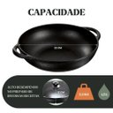 Ver imagem 4 de Panela Parmegiana Alça de Ferro Tampa Vidro Panela Mineira 28x13cm 3l