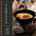 Ver imagem 6 de Panela Parmegiana Alça de Ferro Tampa Vidro Panela Mineira 28x13cm 3l