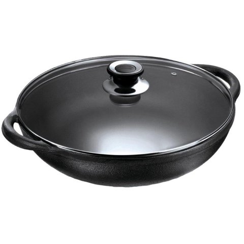 Panela Parmegiana Alça de Ferro Tampa Vidro Panela Mineira 28x13cm 3l