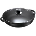 Ver imagem 1 de Panela Parmegiana Alça de Ferro Tampa Vidro Panela Mineira 28x13cm 3l
