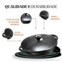 Ver imagem 2 de Panela Parmegiana Alça de Ferro Tampa Vidro Panela Mineira 28x13cm 3l