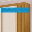 Ver mais imagens de Guarda-roupa Casal 230,10cm 6 Portas Ripado 6 Gavetas 100% Mdf Magnólia Espresso Móveis