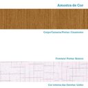 Ver imagem 7 de Guarda-Roupa Casal Ripado 6 Portas 6 Gavetas 100% MDF 230cm Magnólia Espresso Móveis Branco/Cinamomo