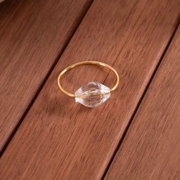 Kit 4 Anéis para Guardanapos 4cm X 3cm Cristalino Argola Decoração Dourado - 2