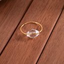 Ver imagem 2 de Kit 4 Anéis para Guardanapos 4cm X 3cm Cristalino Argola Decoração Dourado