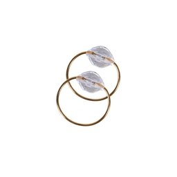 Kit 4 Anéis para Guardanapos 4cm X 3cm Cristalino Argola Decoração Dourado - 1