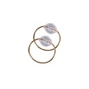 Ver imagem 1 de Kit 4 Anéis para Guardanapos 4cm X 3cm Cristalino Argola Decoração Dourado
